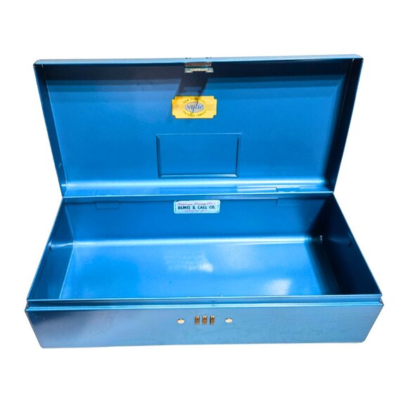 Vintage Durham Policy Box Metal New York Life Box Combination Lock 3.5x5.5x11.5 - Picture 1 of 6